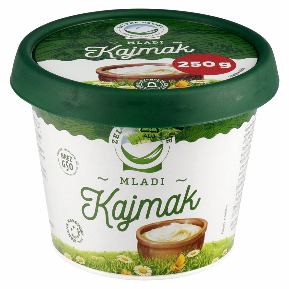 mladi kajmak, zelene doline, pakirano, 250 g