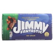 Slika produkta MLEČNA ČOKOLADA Z LEŠNIKI IN MANDLJI, JIMMY FANTASTIC, 180G