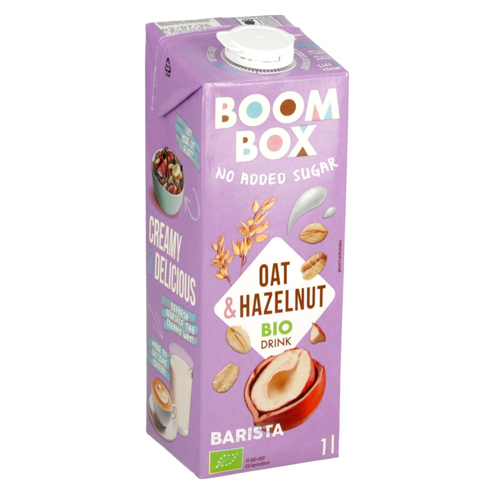 Bio ovseni napitek z lešniki, Boom Box, 1 l