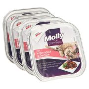 Slika produkta MOKRA HRANA ZA MAČKE TELEČJI RAGU IN ZELENJAVA, MOLLY PREMIUM, 4X100G