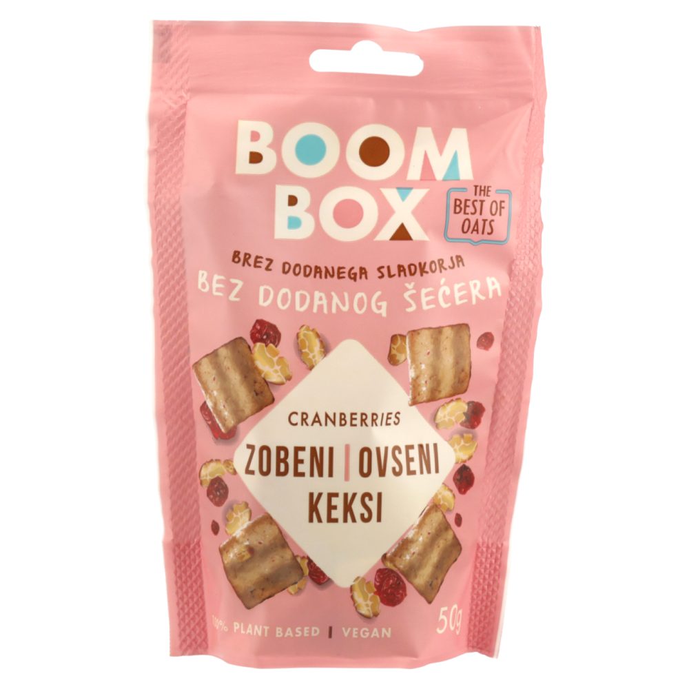OVSENI KEKSI BRUSNICA, BOOM BOX, 50G SPAR Online