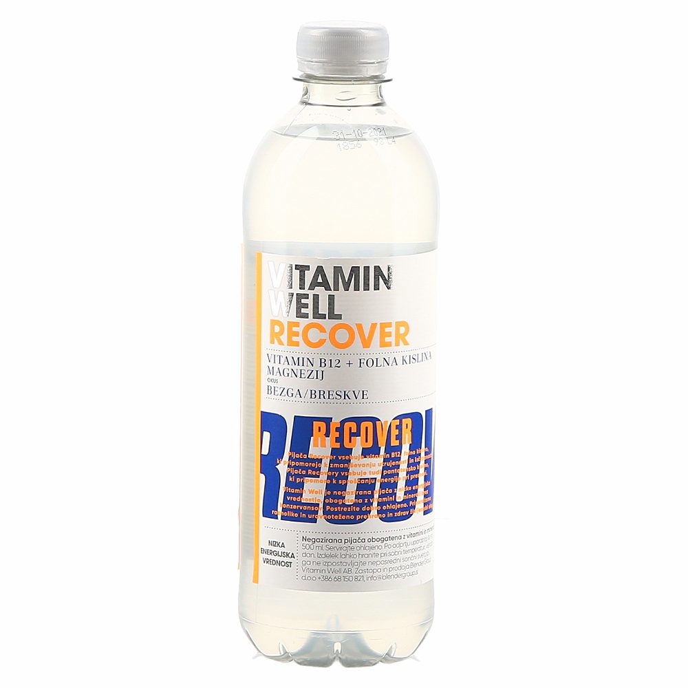 napitek bezeg in breskev recover, vitamin well, 0,5l