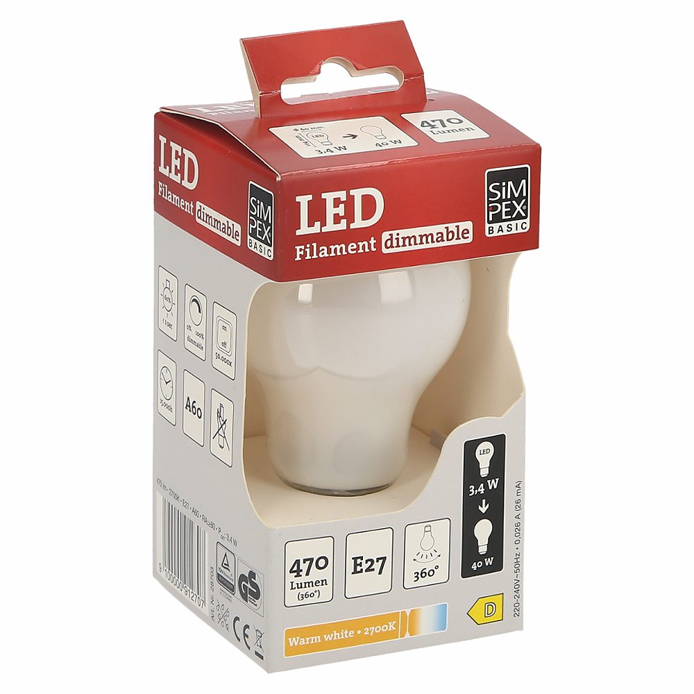 sijalka led e27 470lm