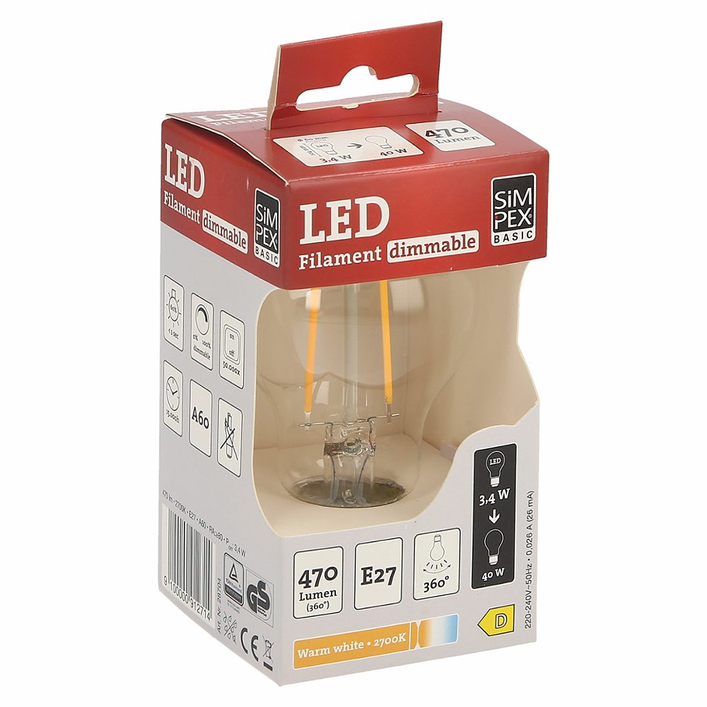 sijalka led e27 470lm
