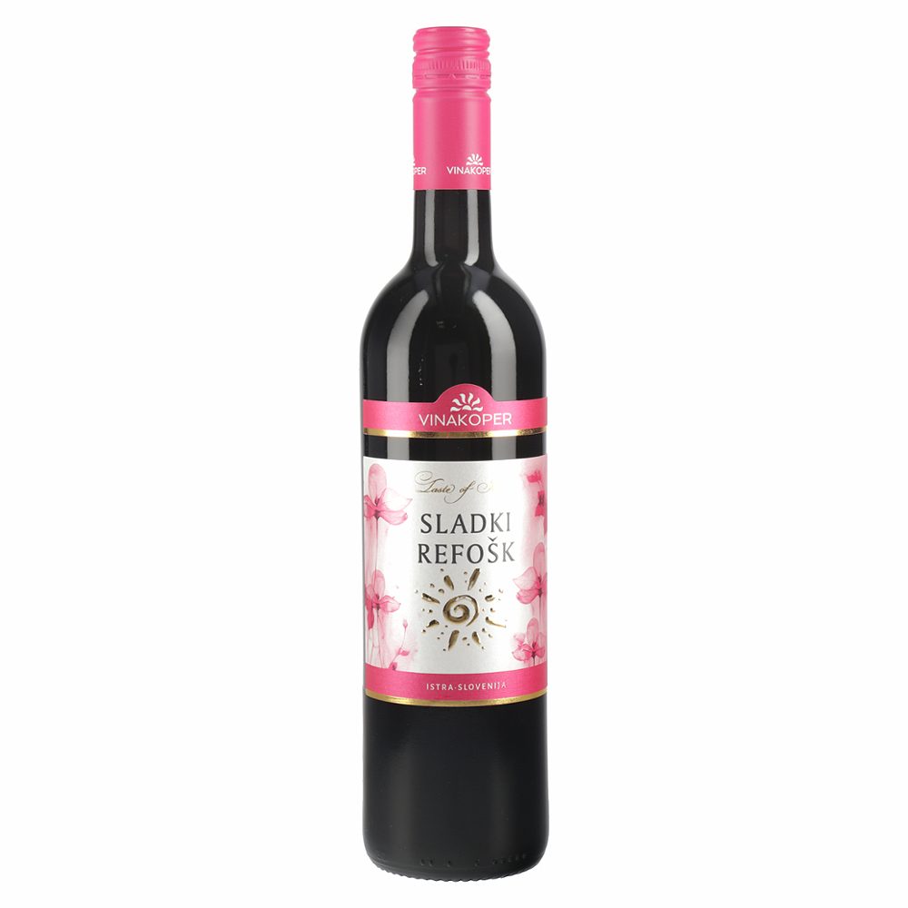rdeče vino sladki refošk, vinakoper, 0,75l