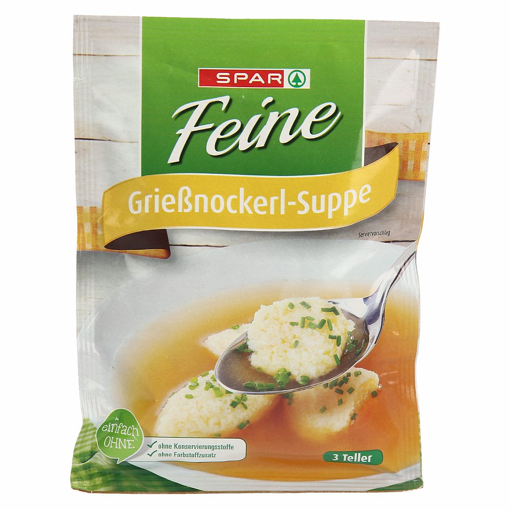 juha z zdrobovimi žličniki, spar feine, 60g