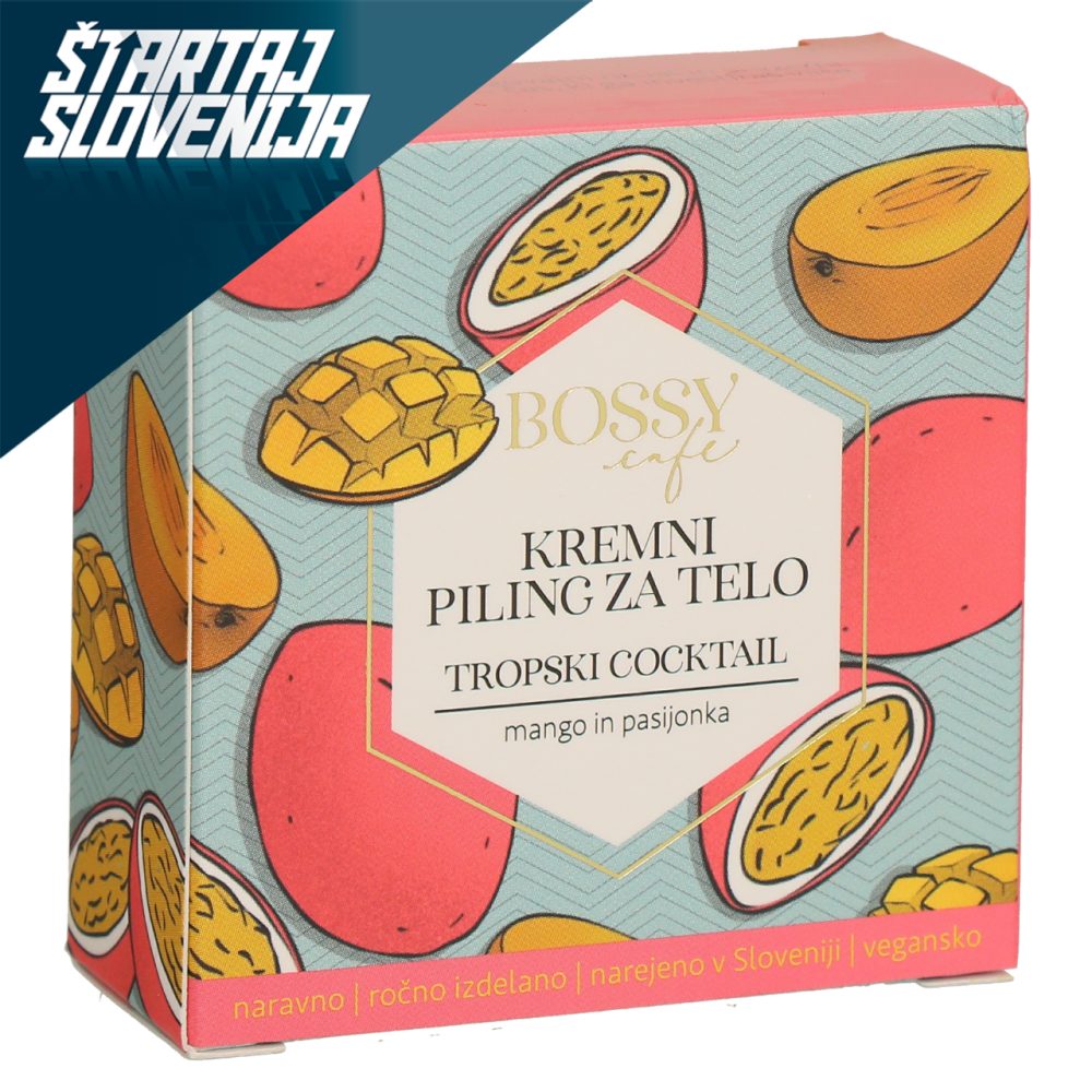 KREMNI PILING ZA TELO TROPSKI COCKTAIL MANGO IN PASIJONKA, BOSSY CAFE, 90G