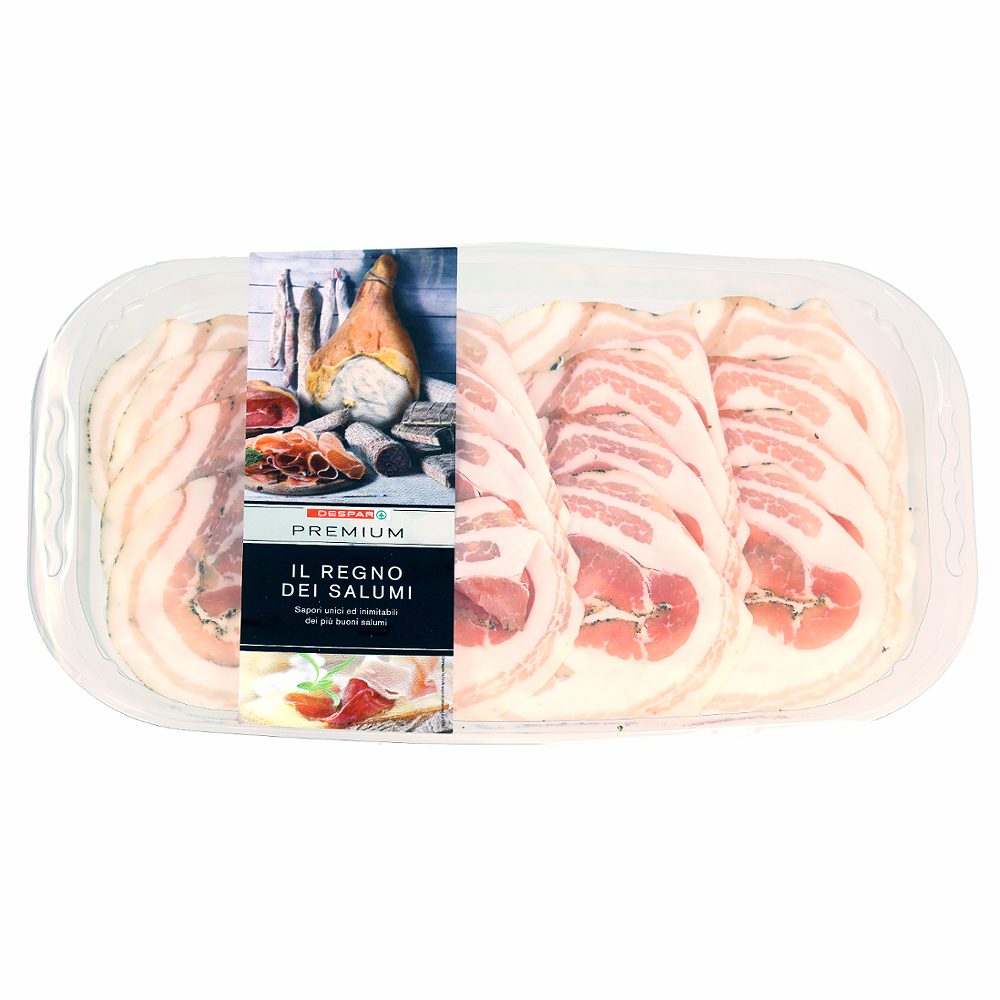 panceta s črnim poprom, despar premium, 120g