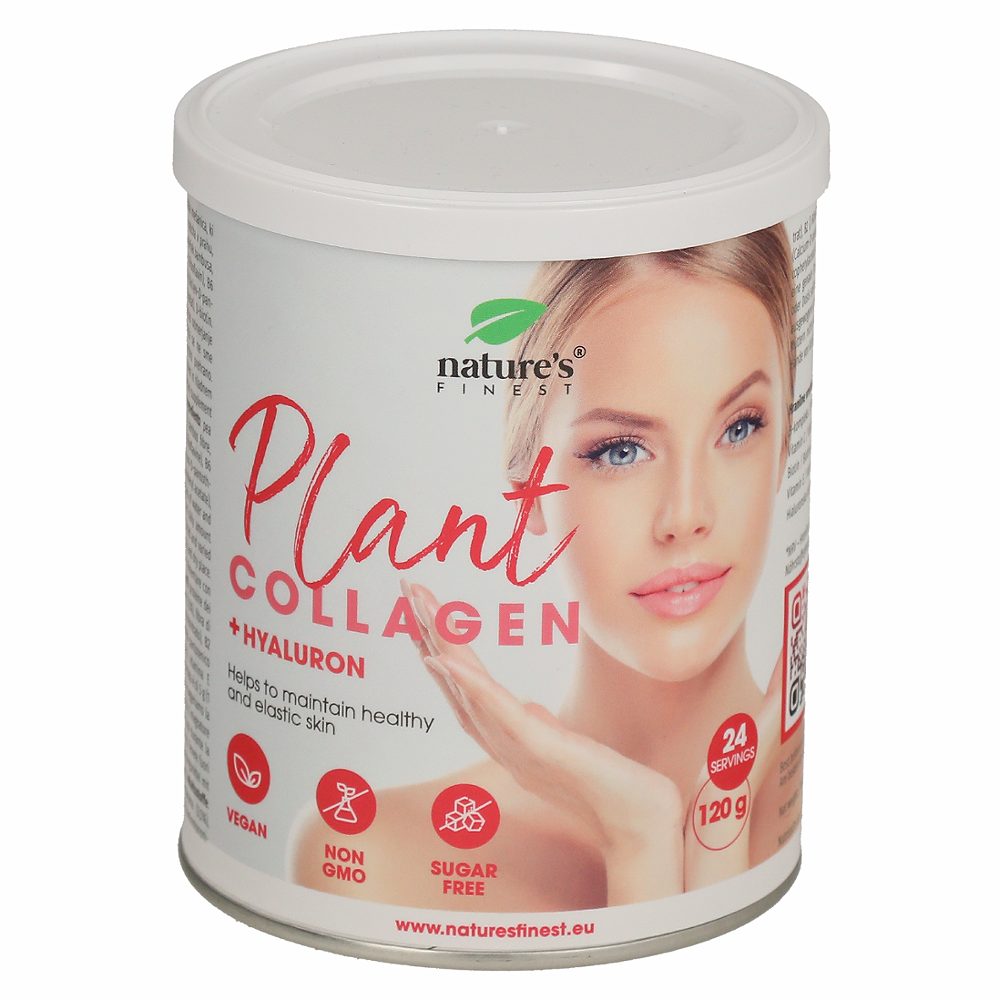 prehransko dopolnilo plant collagen s hialuronom, nature´s finest, 120g