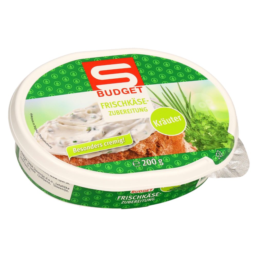 PRIPRAVEK IZ SVEŽEGA SIRA Z ZELIŠČI, S-BUDGET, 200G