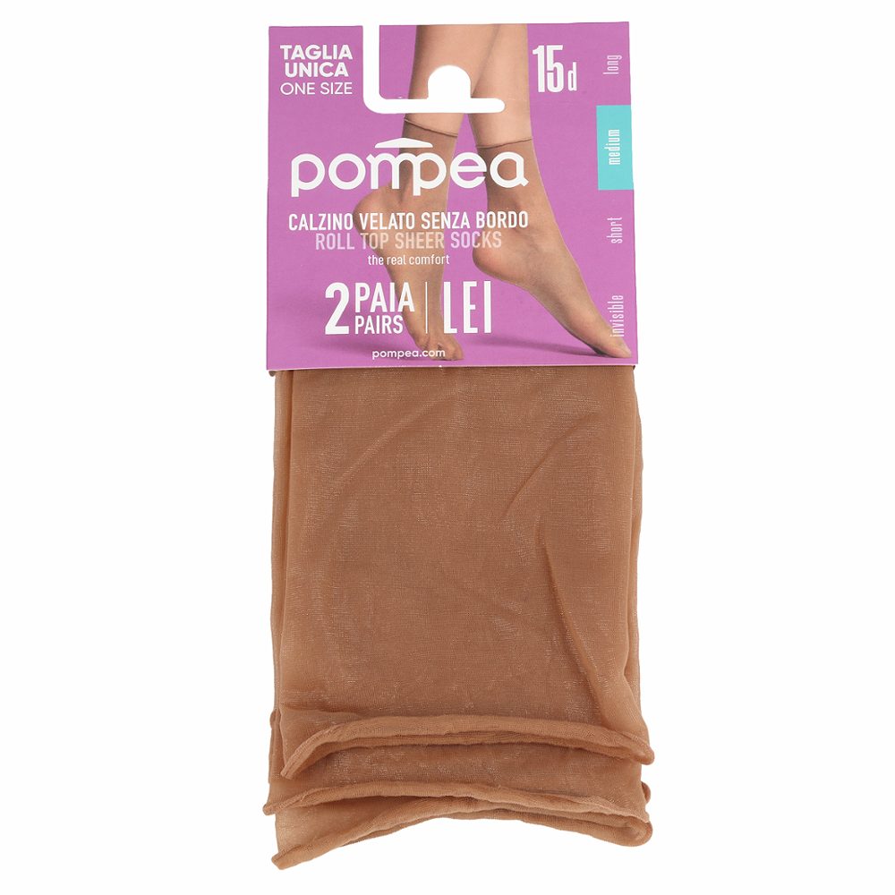 ženske nogavičke 15den ambrato, ena velikost, ideale, pompea, 2/1