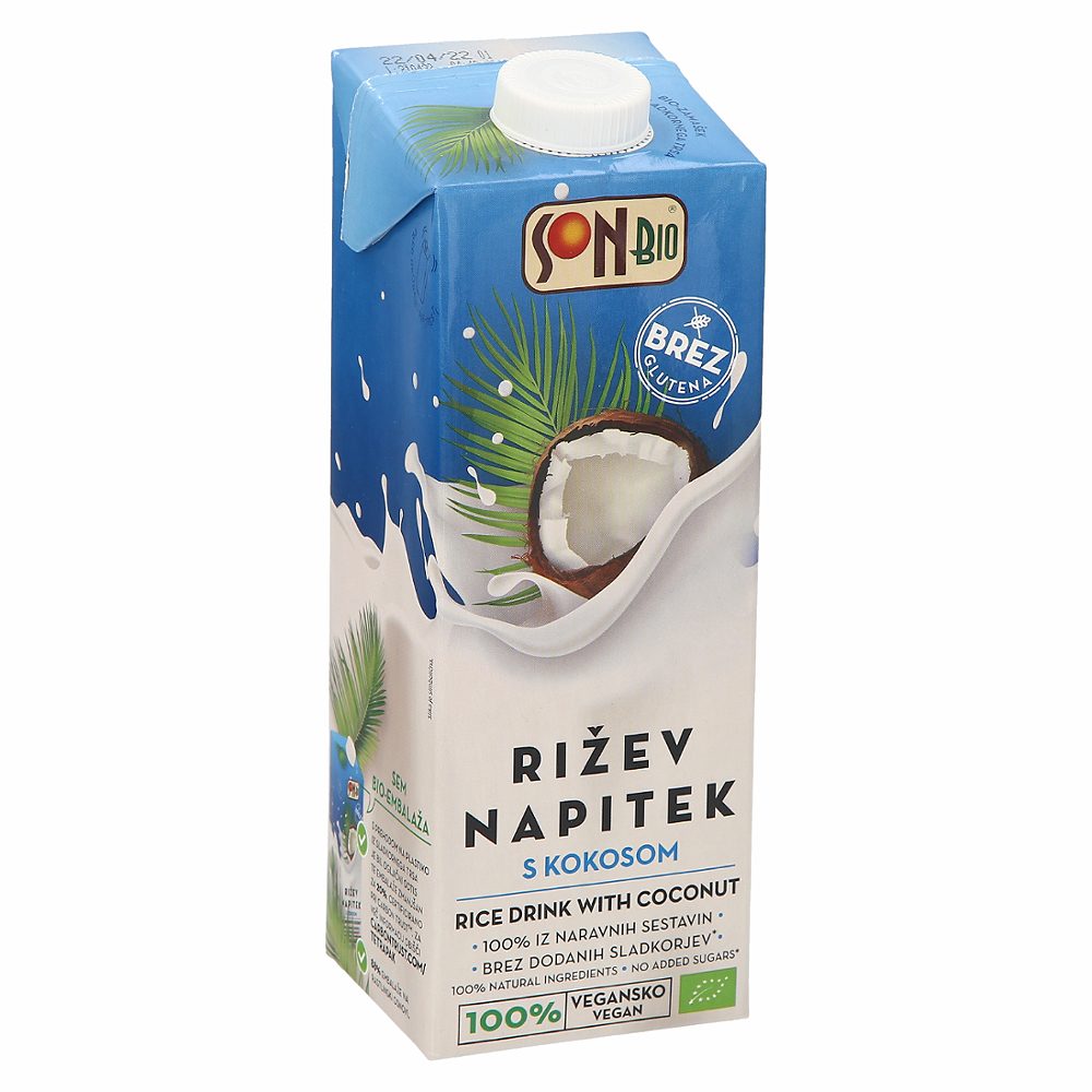 bio rižev napitek s kokosom