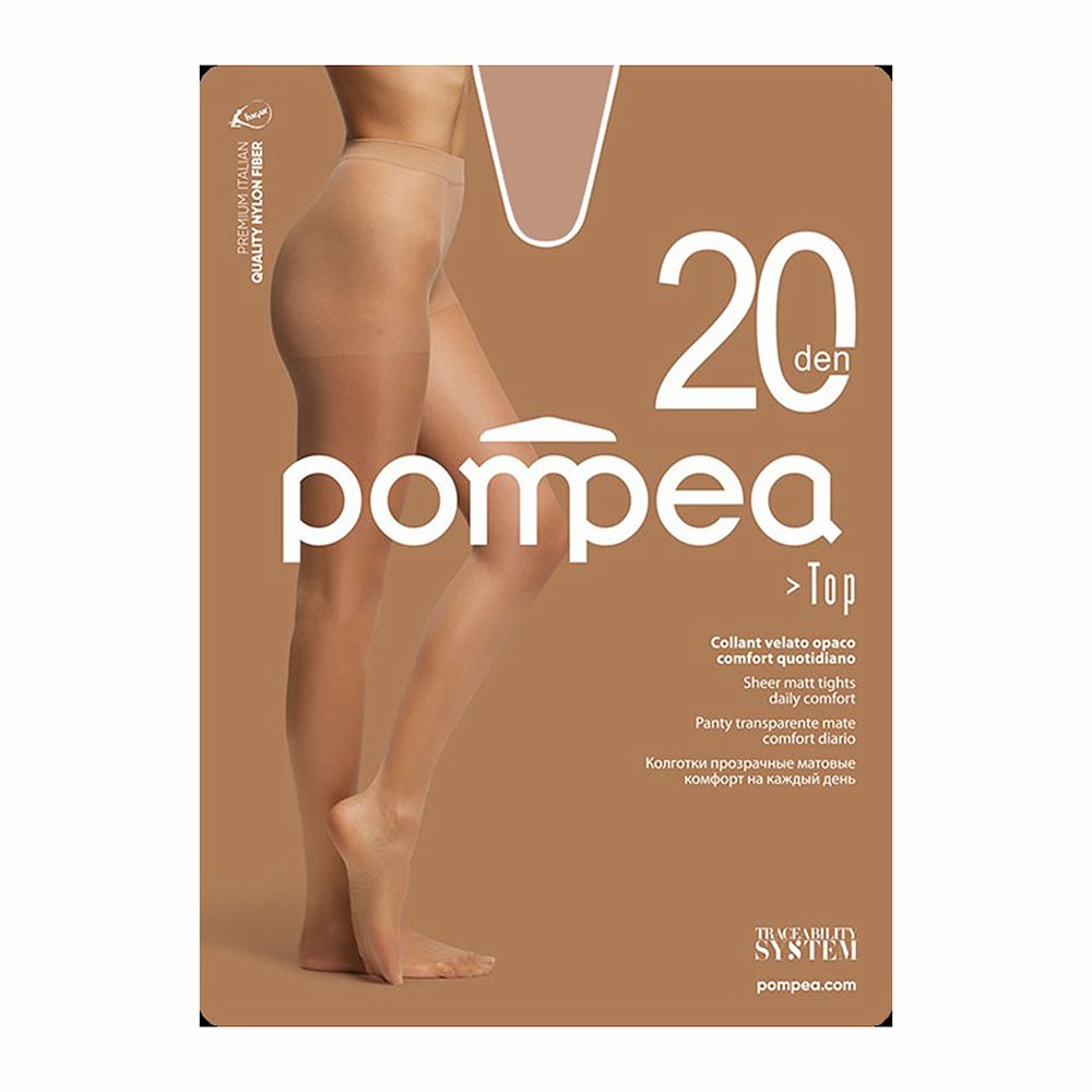 ženske hlačne nogavice 20den velikost 1-2, ambrato, pompea, 1/1