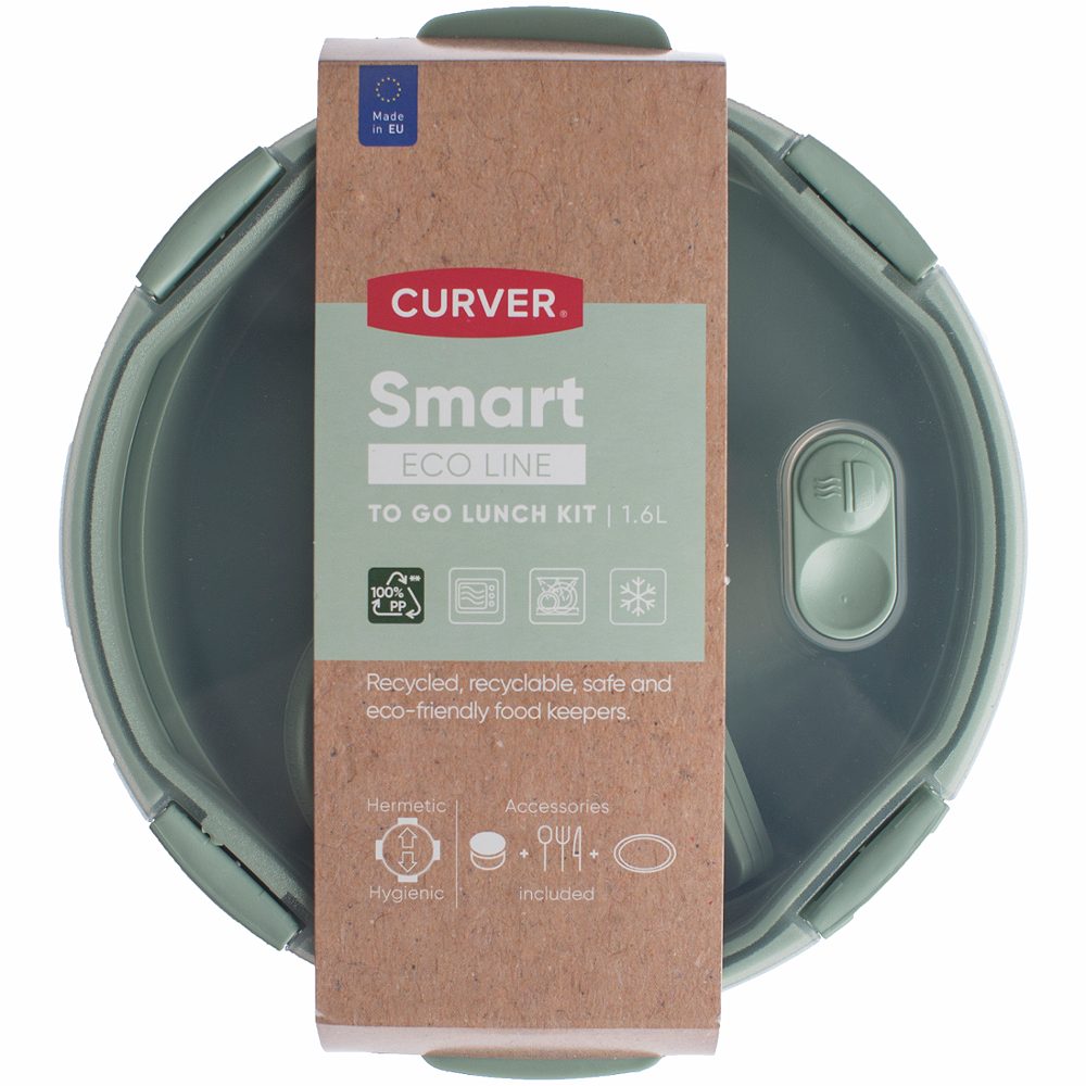 set smart eco, lunch - to go 1,6l, zelena, curver