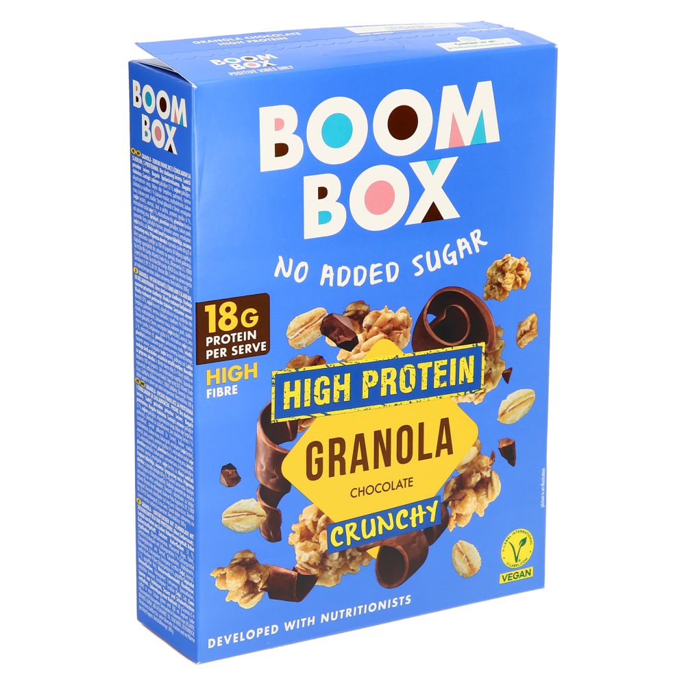 OVSENA GRANOLA ČOKOLADA HIGH PROTEIN, BOOM BOX, 300G SPAR Online