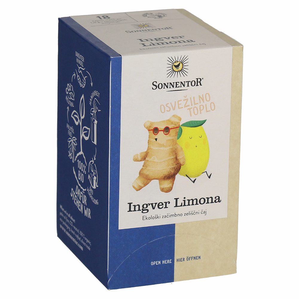 bio čajna mešanica ingver in limona