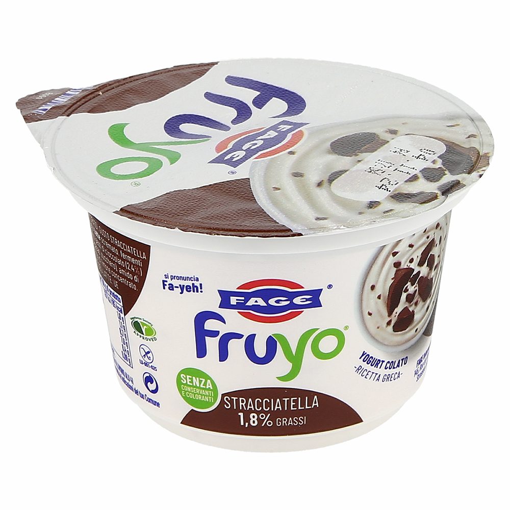 grški odcejen jogurt stracciatella 1,8% m.m. fruyo, fage, 150g