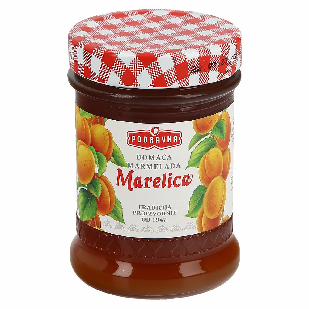 domača marelična marmelada, podravka, 360 g