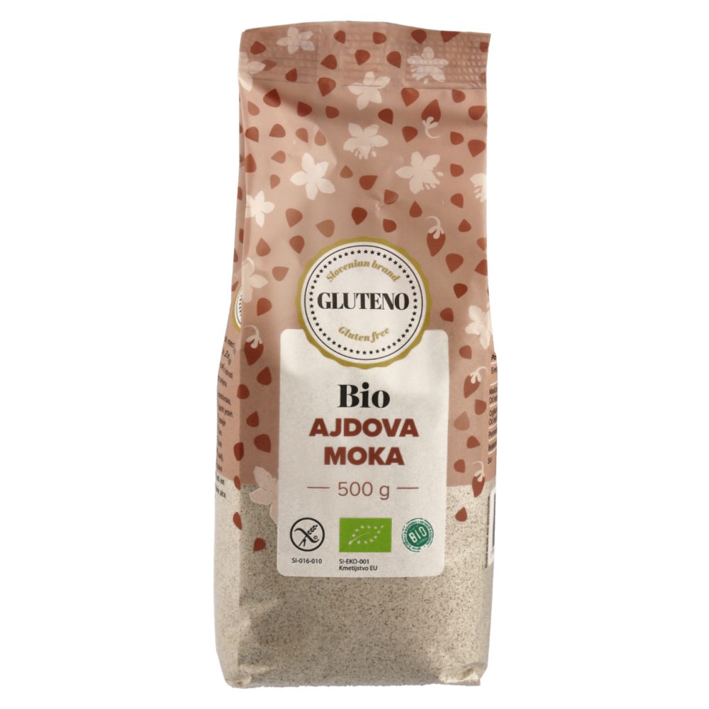BIO BREZGLUTENSKA AJDOVA MOKA, GLUTENO, 500G