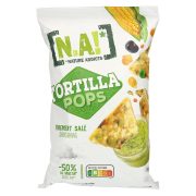 Slika produkta KORUZNI KREKERJI S STROČNICAMI IN MORSKO SOLJO, TORTILLA POPS, N.A!, 80G
