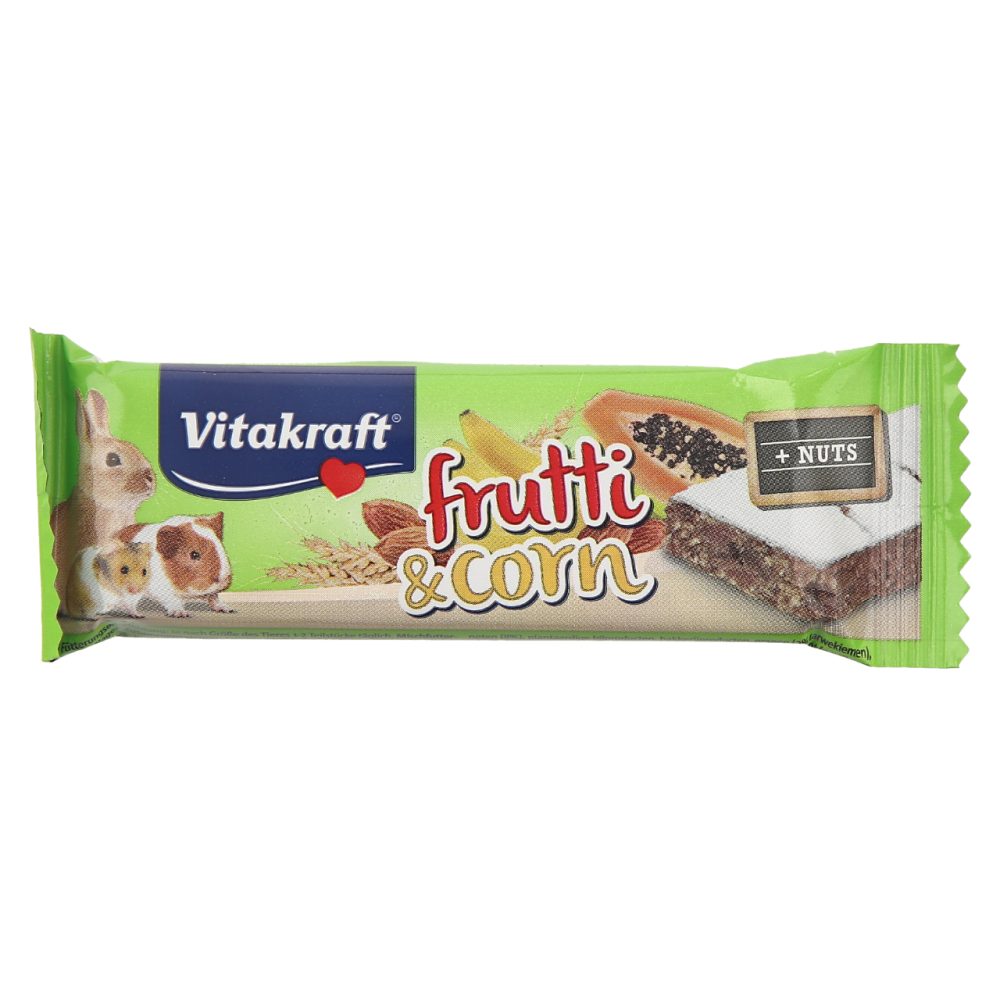 SADNA PLOŠČICA ZA GLODALCE FRUTTI & CORN, VITAKRAFT, 30G