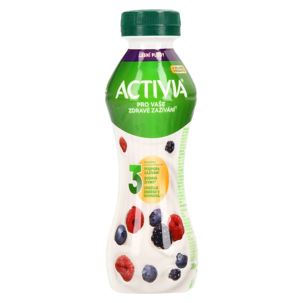 MLEČNI NAPITEK GOZDNI SADEŽI ACTIVIA, DANONE, 280G