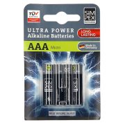 Slika produkta BATERIJE AAA, SIMPEX PROFESSIONAL, 4/1