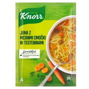 Slika produkta BISTRA JUHA Z MESNIMI CMOČKI IN TESTENINAMI, KNORR, 50G