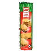 Slika produkta DVOJNI PIŠKOTI S KAKAVOVIM NADEVOM FOURRE BISCUITS, S-BUDGET, 500G