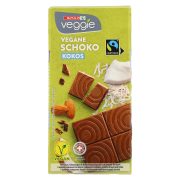 Slika produkta SPAR VEGGIE VEGANSKI ČOKOLADNI OBLIV S KOKOSOVIMI KOSMIČI. KAKAVOVI DELI: NAJMANJ 44%.