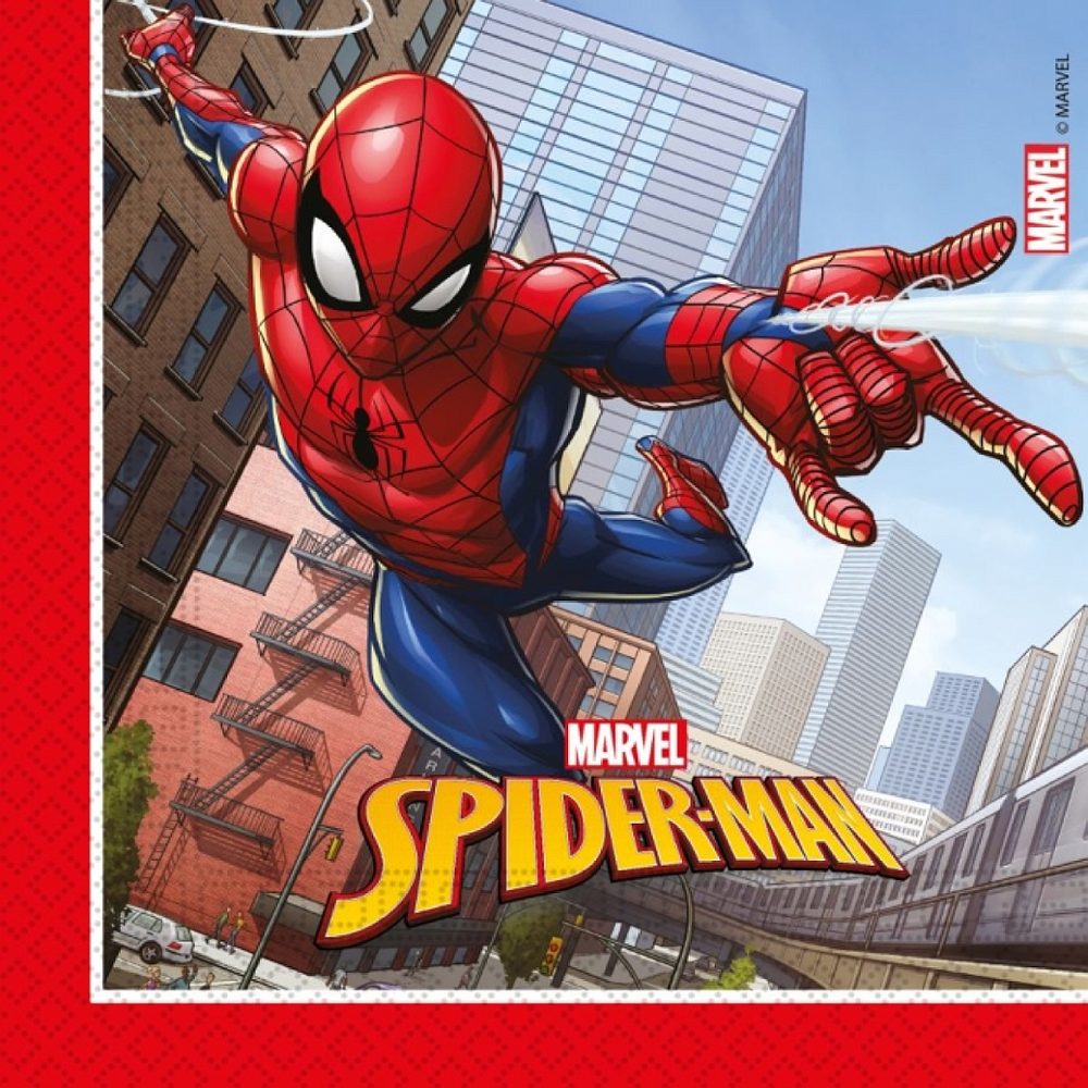 serviete spiderman crime fighter, 2-slojne, 33x33cm, 20/1