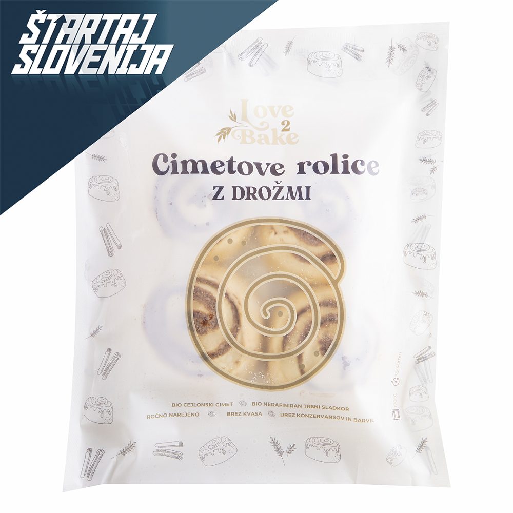 hitro zamrznjene cimetove rolice z drožmi