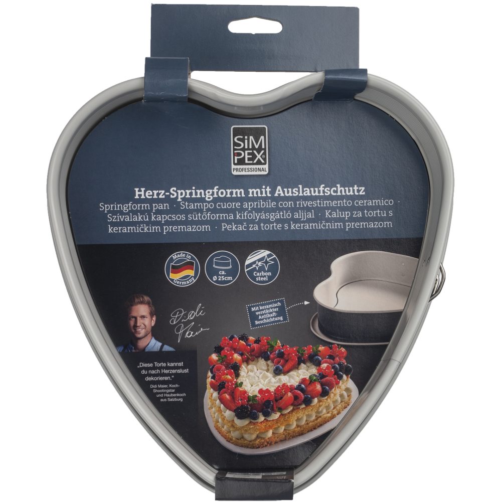 PEKAČ ZA TORTO SRCE 25CM, SIMPEX PROFESSIONAL