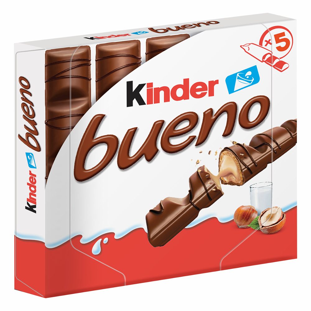vafelj oblit z mlečno čokolado kinder bueno, ferrero, 107,5g