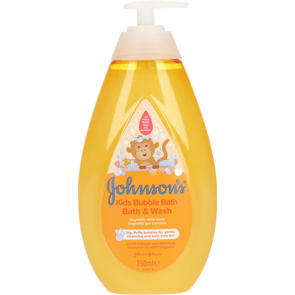 otroška peneča kopel in gel za prhanje bubble bath kids