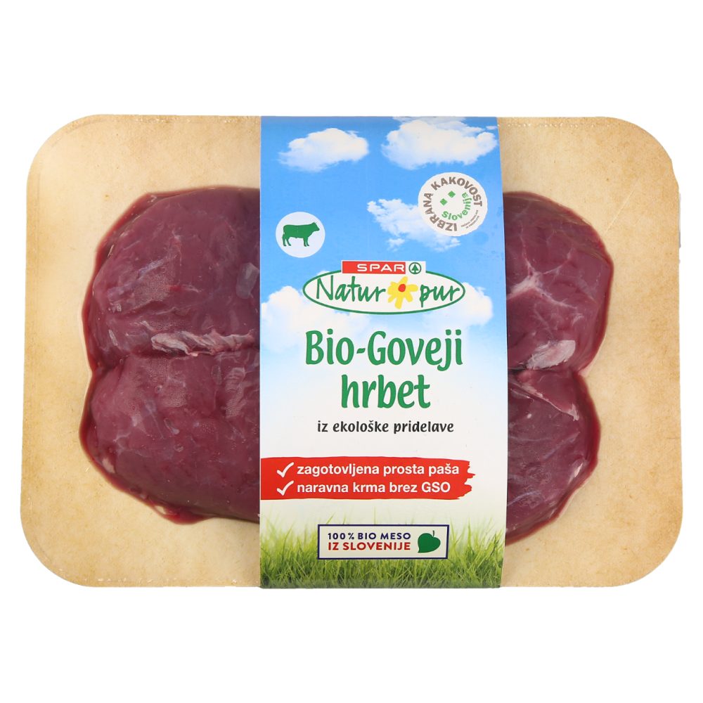 BIO GOVEJI HRBET BREZ KOSTI, SPAR NATUR*PUR, 600G