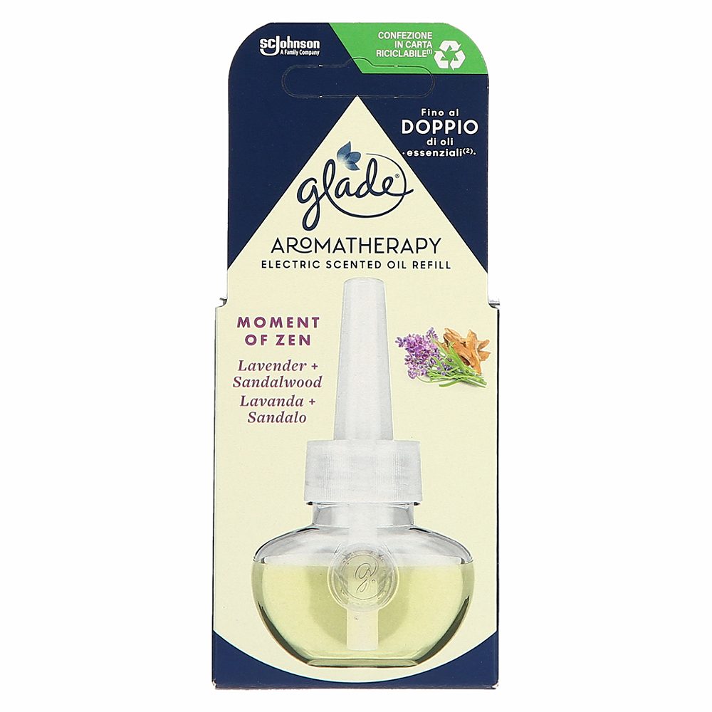 polnilo za el. osvežilec sivka in sandalovina moment of zen, glade aromatherapy, 20ml