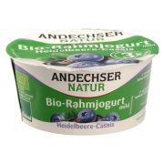 Slika produkta BIO SMETANOV JOGURT BOROVNICA IN ČRNI RIBEZ 10% M.M., ANDECHSER NATUR, 150G