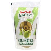 Slika produkta ZELENE OLIVE BREZ KOŠČIC V SLANICI, SACLA, 185G