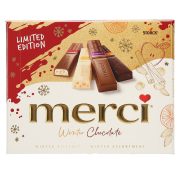 Slika produkta BONBONIERA 4 VRSTE IZBRANIH ČOKOLADNIH SPECIALITET WINTER EDITION, MERCI, 250G