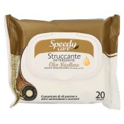 Slika produkta ČISTILNI ROBČKI ZA ODSTRANJEVANJE LIČIL Z MICELARNIM OLJEM, SPEEDY CARE, 20/1