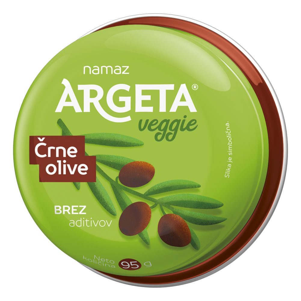 ZELENJAVNI NAMAZ ČRNE OLIVE, ARGETA, 95G