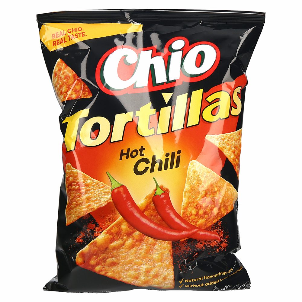 koruzni tortilla čips z okusom čilija