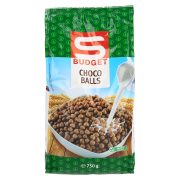 Slika produkta ŽITNE KROGLICE S KAKAVOM CHOCO BALLS, S-BUDGET, 750G
