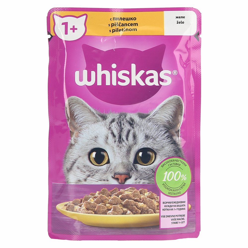 hrana za mačke, piščanec, whiskas, 85 g