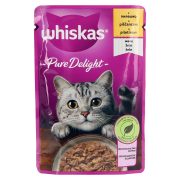 Slika produkta MOKRA HRANA ZA MAČKE S PIŠČANCEM, PURE DELIGHT WHISKAS, 85G