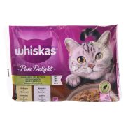 Slika produkta MOKRA HRANA ZA MAČKE PIŠČANEC IN LOSOS, WHISKAS, 4X85G