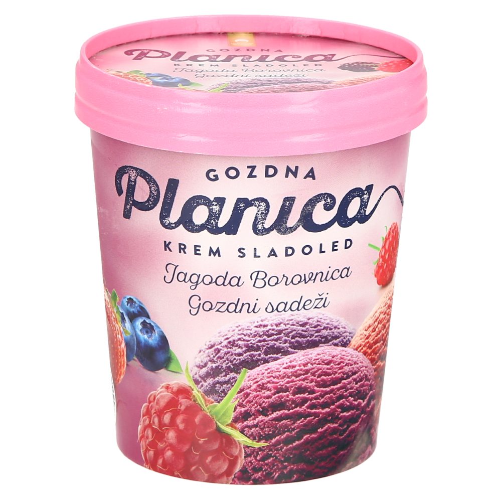 SLADOLED JAGODA, BOROVNICA IN GOZDNI SADEŽI, PLANICA GOZDNA, 400ML