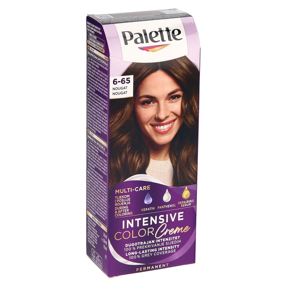 BARVA ZA LASE W5 NOUGAT 6-65 INTENSIVE COLOR CREME, PALETTE