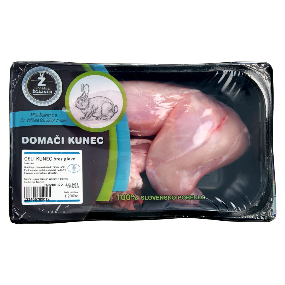 DOMAČI KUNEC, KMETIJA ŽGAJNAR, TEHTANO